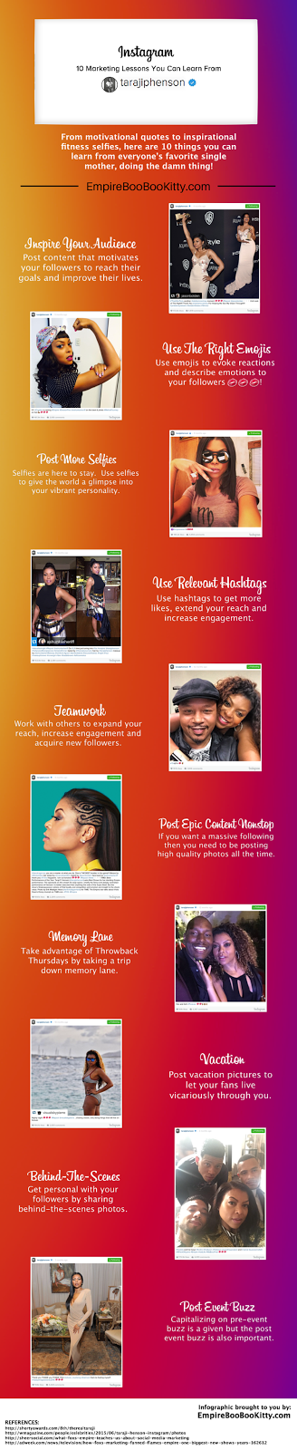 10 Instagram Marketing Lessons You Can Learn From Taraji P. Henson Infographic