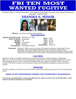 Shanika Shantel Minor Caught Milwaukee Fugitive, FBI North Carolina