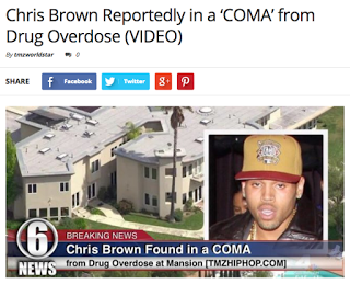 Is Chris Brown In A Coma?