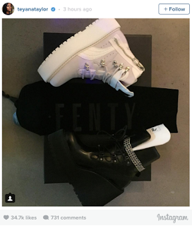 Rihanna and Teyana Taylor: Fenty Puma Sneaker Boot Wedge