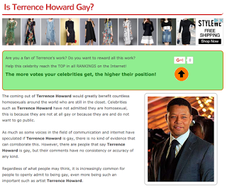Is Terrence Howard Gay?