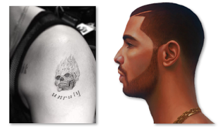 Drake New Tattoo 2016, Skull