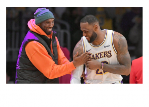 lebron wearing kobe jersey