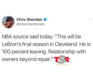 Chris Sheridan – LeBron James Leaving Cleveland