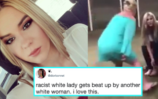 Colleen Dagg Beats Up Racist Woman (Video)