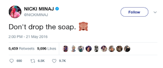 Nicki Minaj – “Don’t Drop The Soap” Tweet Aimed At Meek Mill?