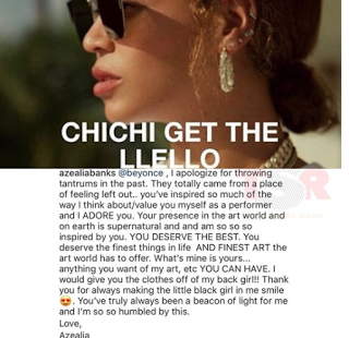 Chichi Get The Llello Meaning – Beyonce, Azealia Banks