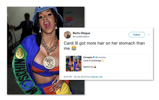 Cardi B Stomach Hair Grammys – Haters Gonna Hate