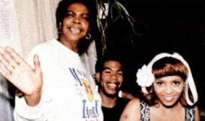 Craig Mack With His Mother And Wife, Roxanne