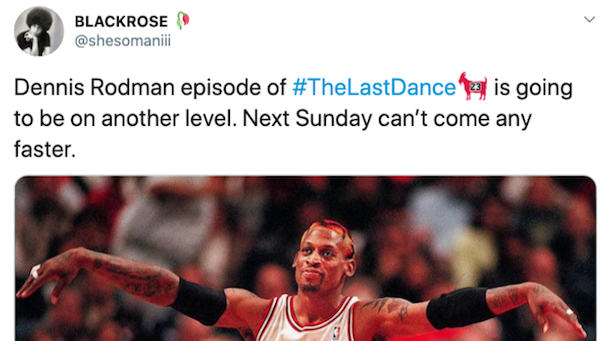 Dennis Rodman Meme The Last Dance